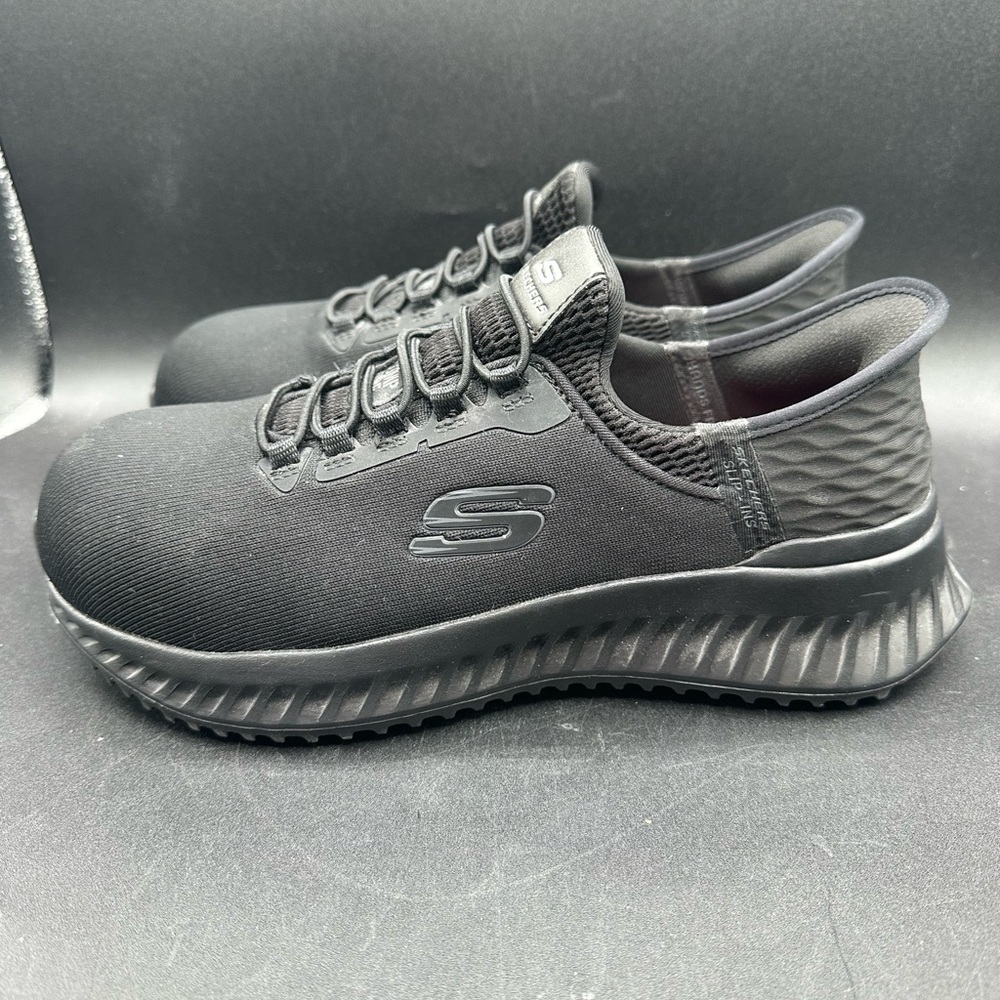 Skechers Womens TILIDO OMBRAY Slip Ins Work Comp Toe Slip Resistant Shoe 8.5